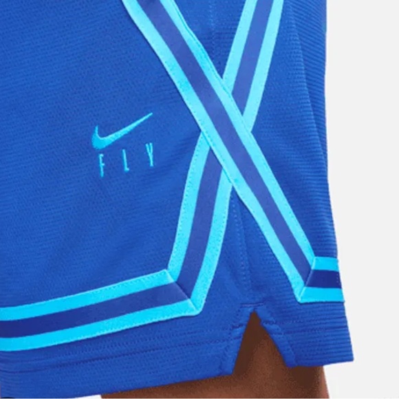 NWT [Nike] Fly Crossover 5" Blue Drawstring Basketball Shorts Women's S M or L - Picture 5 of 11